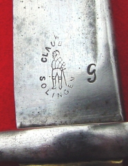 Truppenstempel auf der Scheide