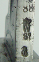 Abnahmestempel auf dem Klingenr&uuml;cken